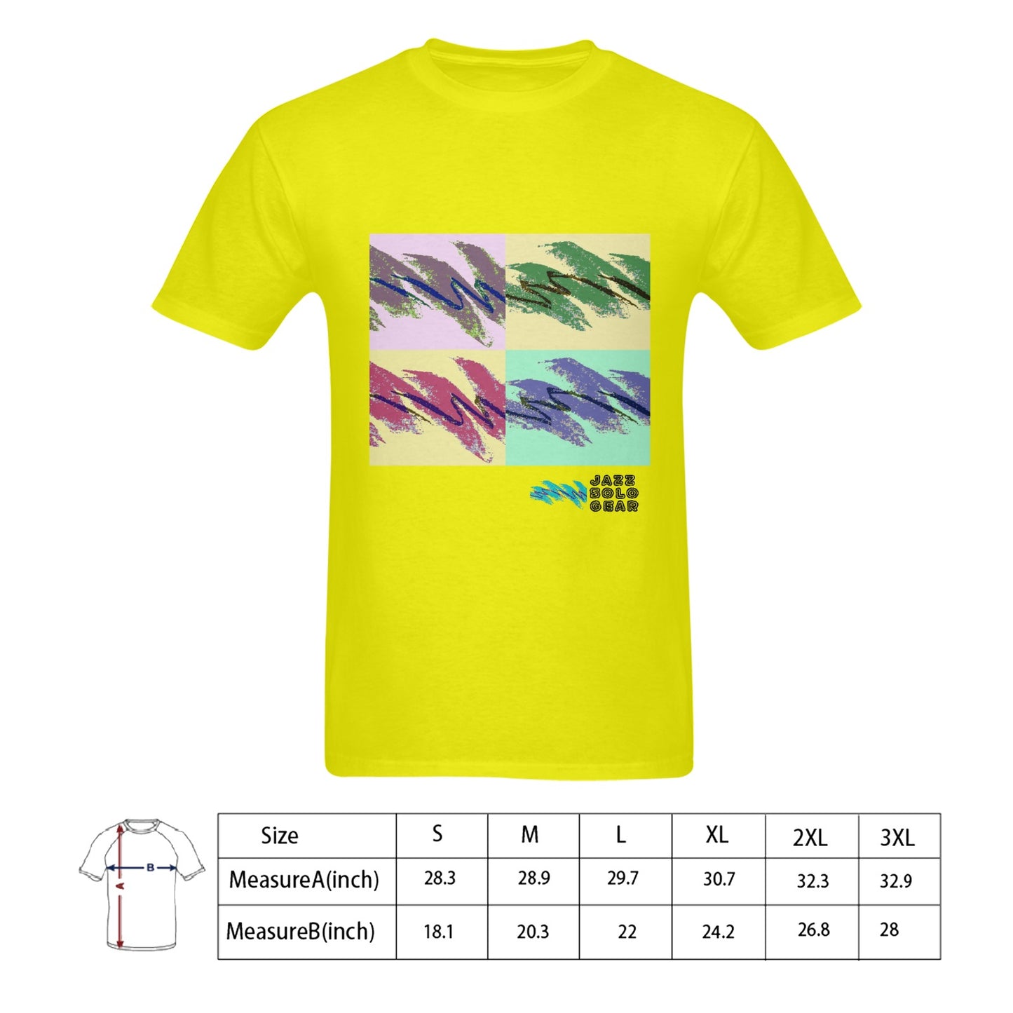 90s Jazz Solo Cup Pattern Andy Warhol Pop Art Men's T-shirt 100% Cotton
