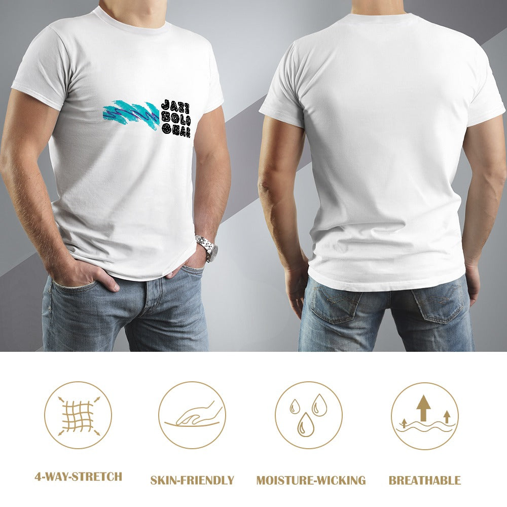 90s Jazz Solo Gear Logo Men's T-shirt 100% cotton