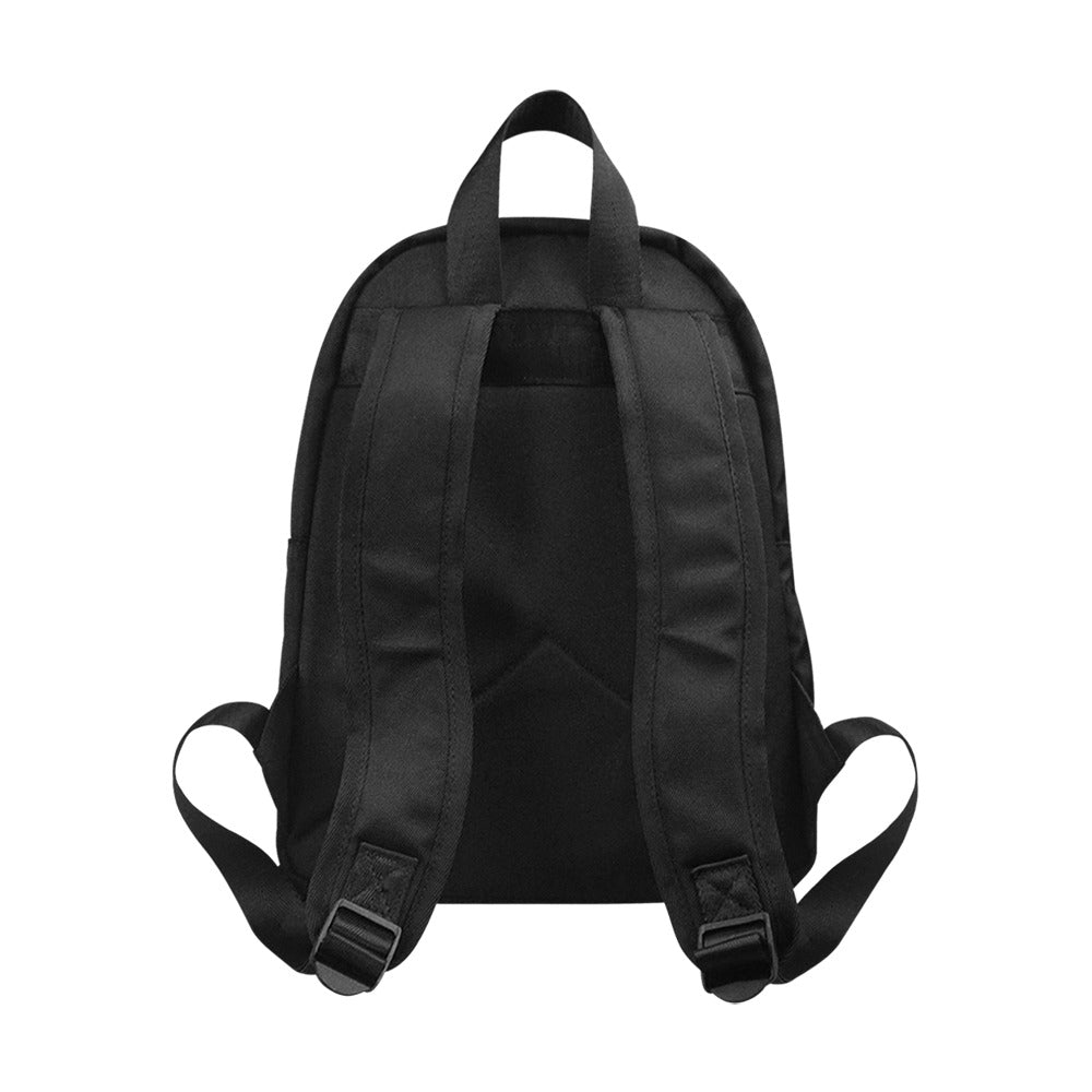 Neon Retro 90s Pattern Canvas Backpack