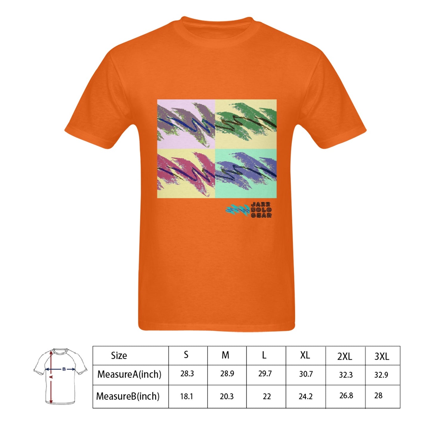 90s Jazz Solo Cup Pattern Andy Warhol Pop Art Men's T-shirt 100% Cotton