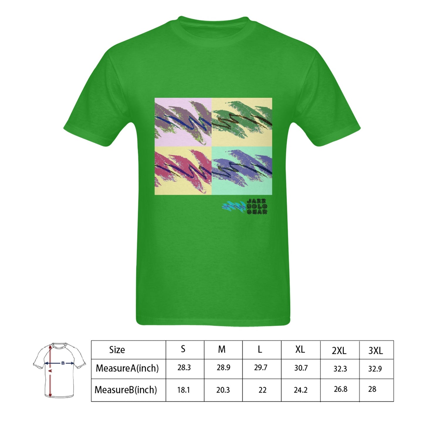 90s Jazz Solo Cup Pattern Andy Warhol Pop Art Men's T-shirt 100% Cotton