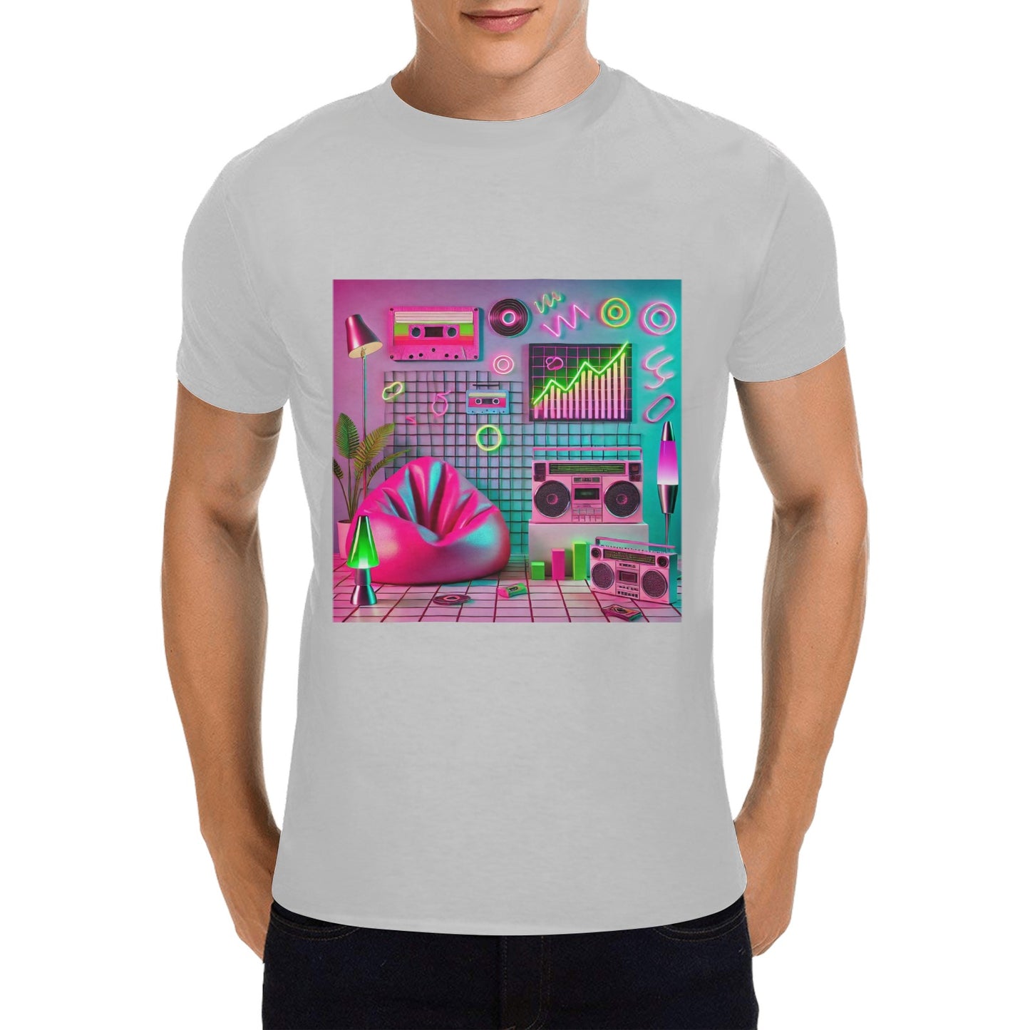 90s Aesthetic Men's Gildan T-Shirt - 100% Cotton