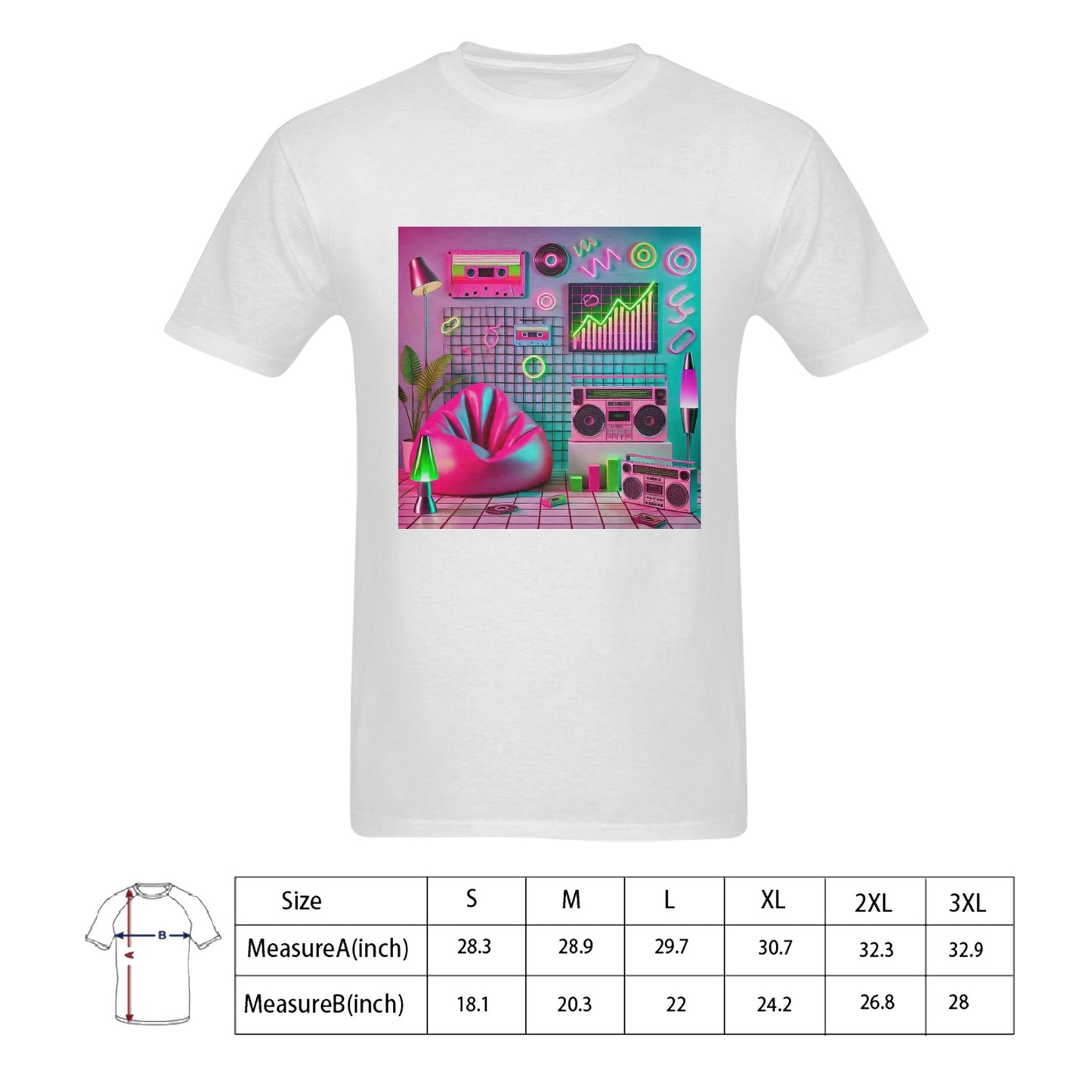 90s Aesthetic Men's Gildan T-Shirt - 100% Cotton