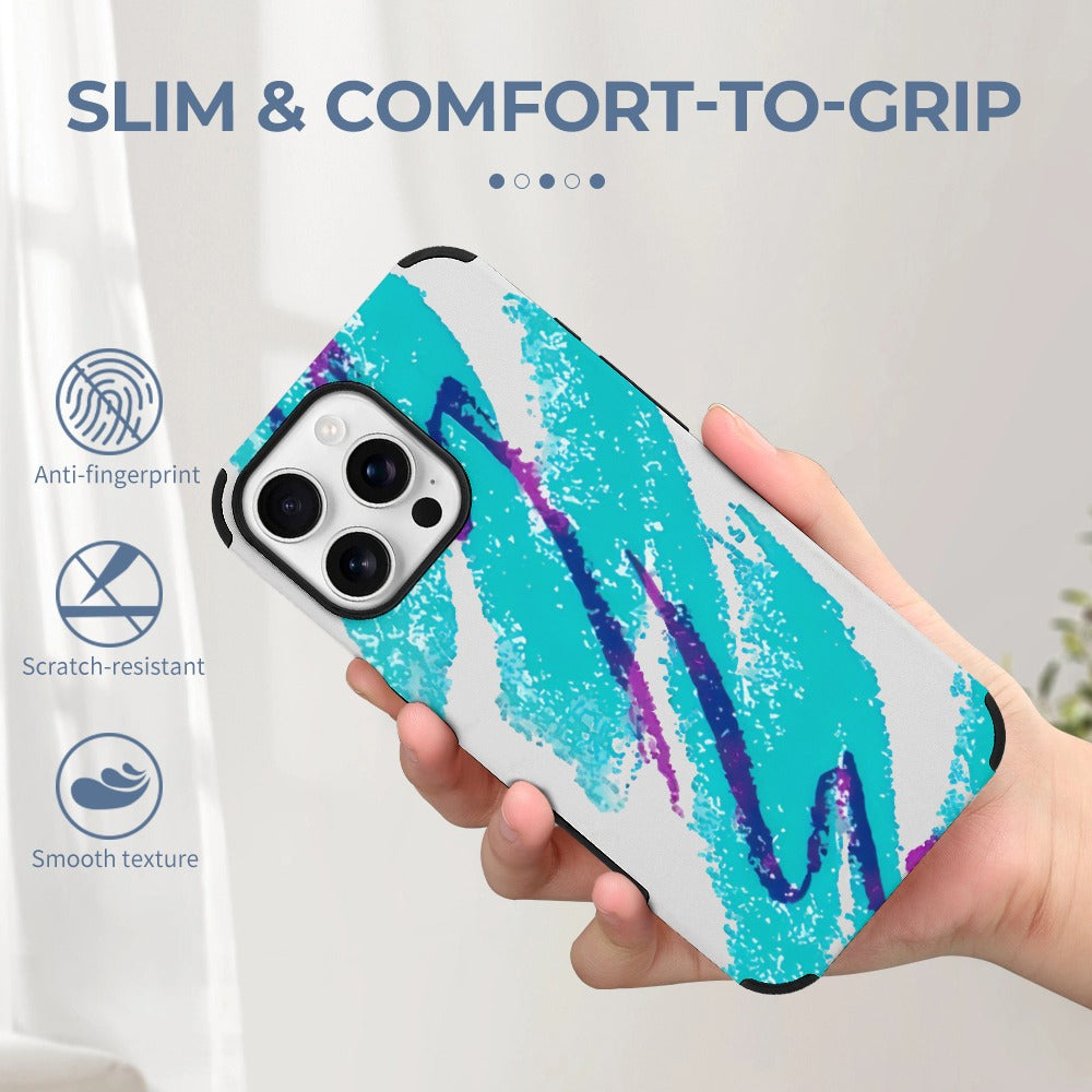 90s Jazz Solo Pattern iPhone 16 Fiber Skin Case