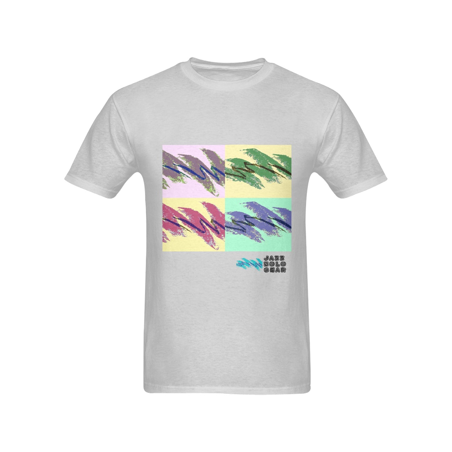 90s Jazz Solo Cup Pattern Andy Warhol Pop Art Men's T-shirt 100% Cotton