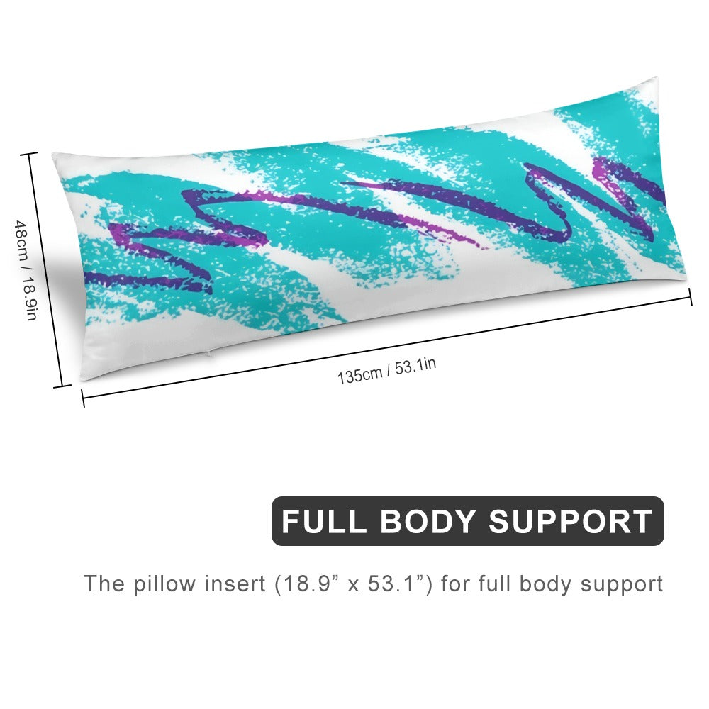 90s Jazz Solo Paper Cup Pattern Extra long pillow case(One side printing)