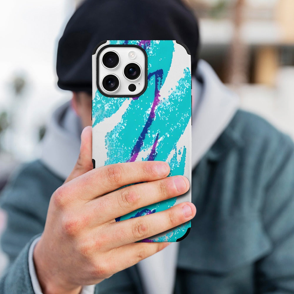 90s Jazz Solo Pattern iPhone 16 Fiber Skin Case