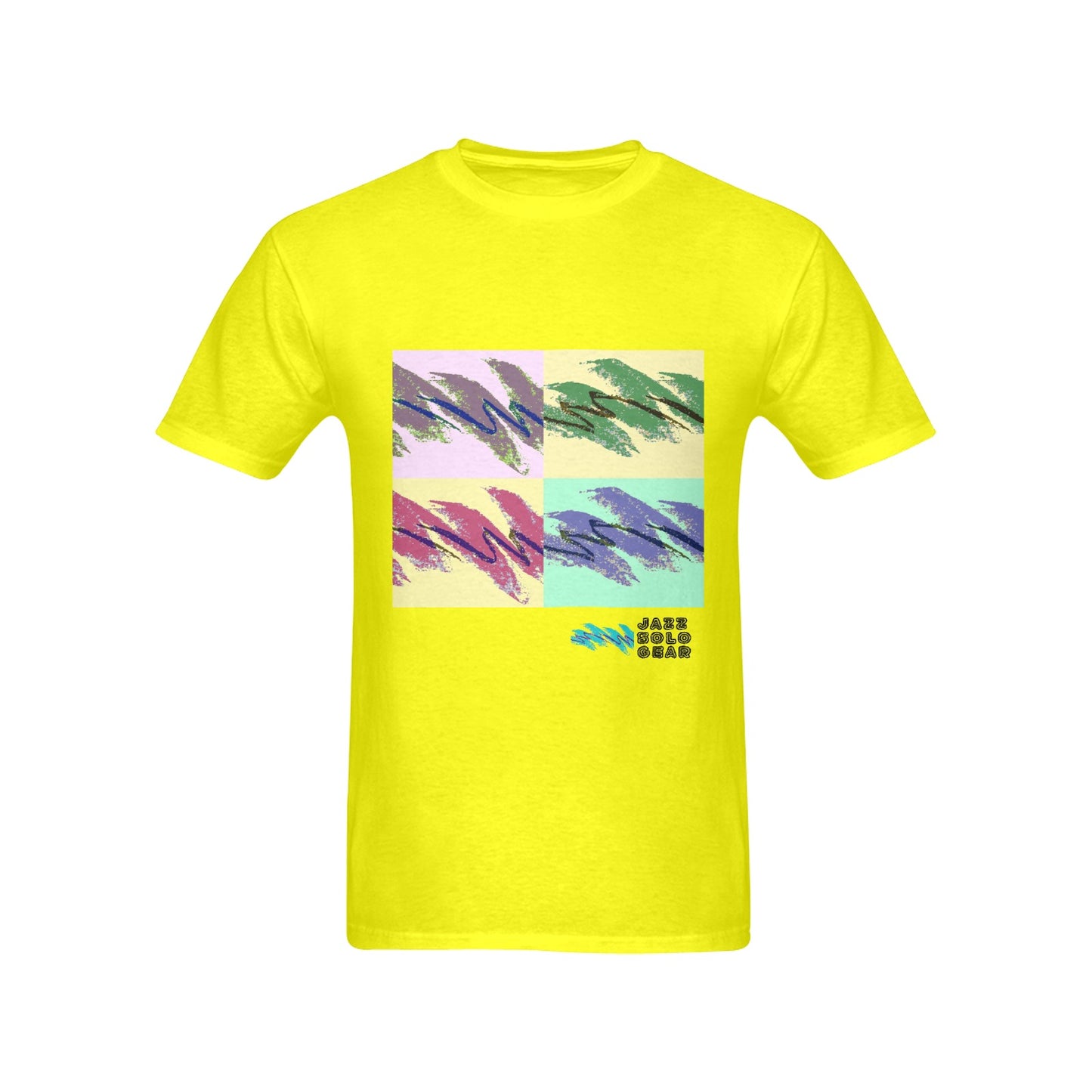 90s Jazz Solo Cup Pattern Andy Warhol Pop Art Men's T-shirt 100% Cotton