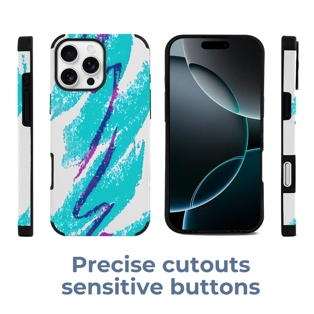 90s Jazz Solo Pattern iPhone 16 Fiber Skin Case