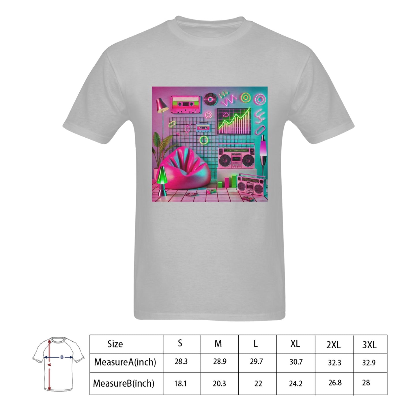 90s Aesthetic Men's Gildan T-Shirt - 100% Cotton