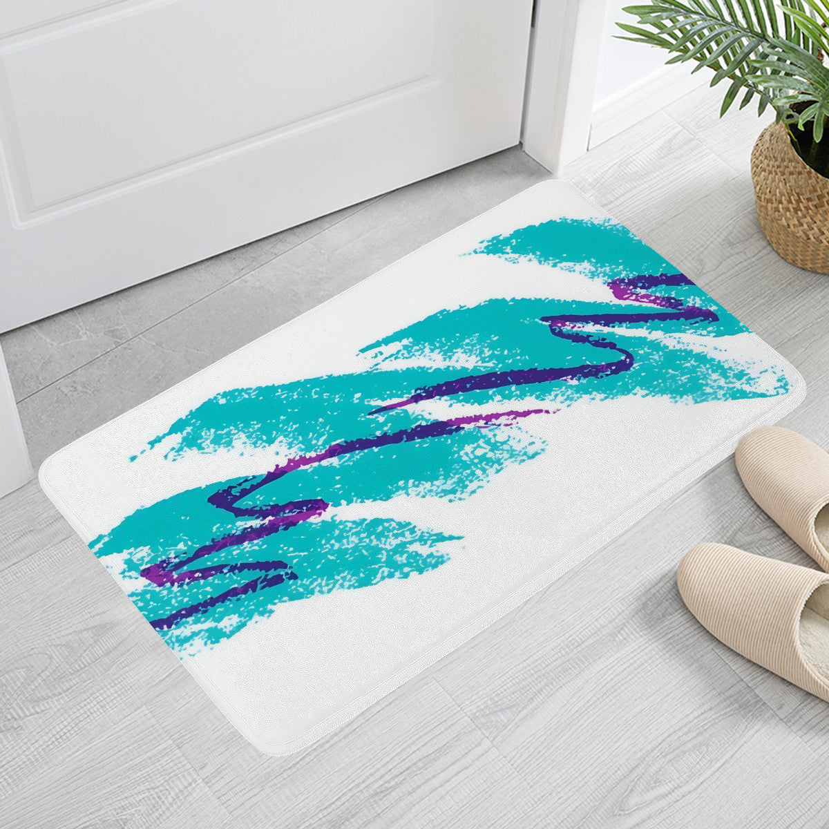 90s Jazz Solo Cup Pattern Doormats