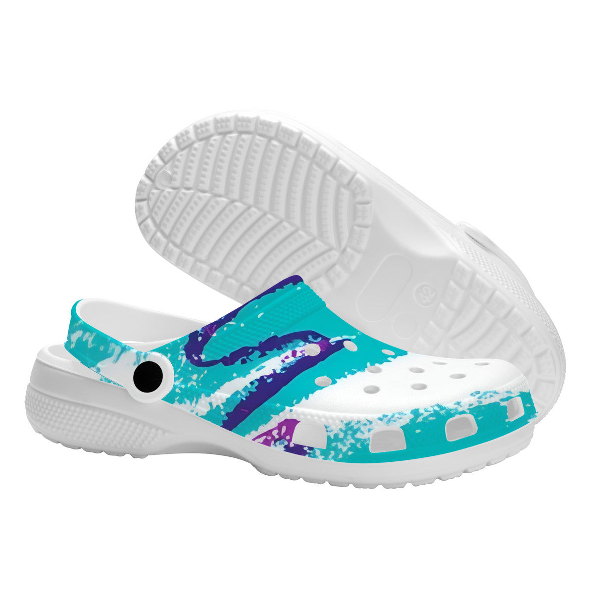 90s Jazz Solo Pattern All Over Printing Crocs Clogs