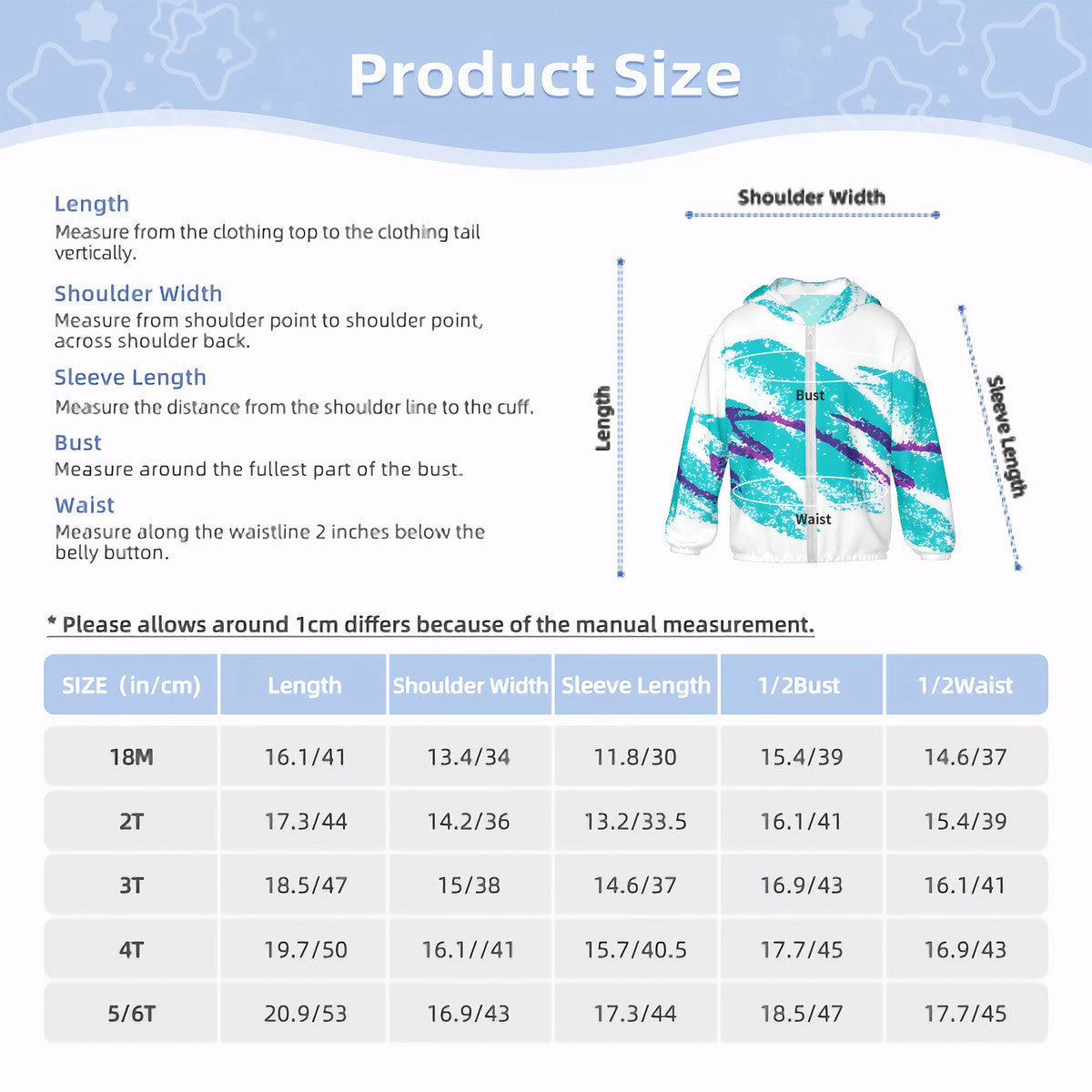 90s Jazz Solo Cup Pattern Kids Sun Protective Lightweight Zipper Hoodie