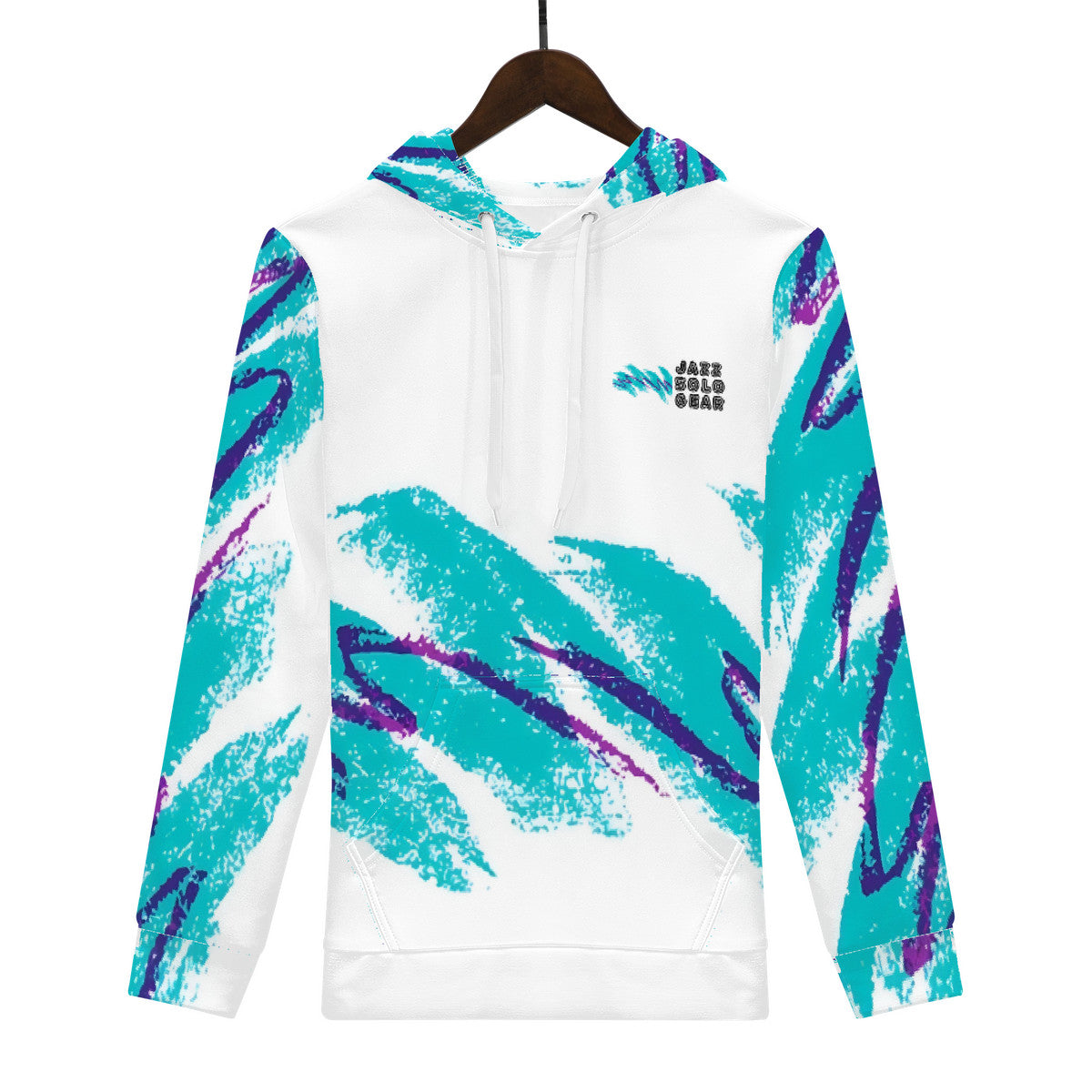 90s Jazz Solo Cup Pattern Men's All Over Print Hoodie