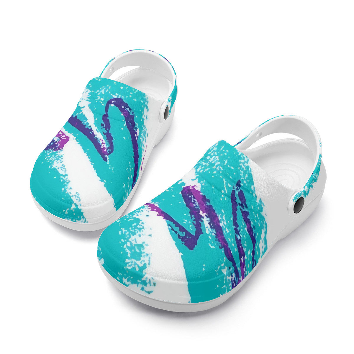 90s Jazz Solo Cup Pattern Unisex Lightweight Nursing Clogs