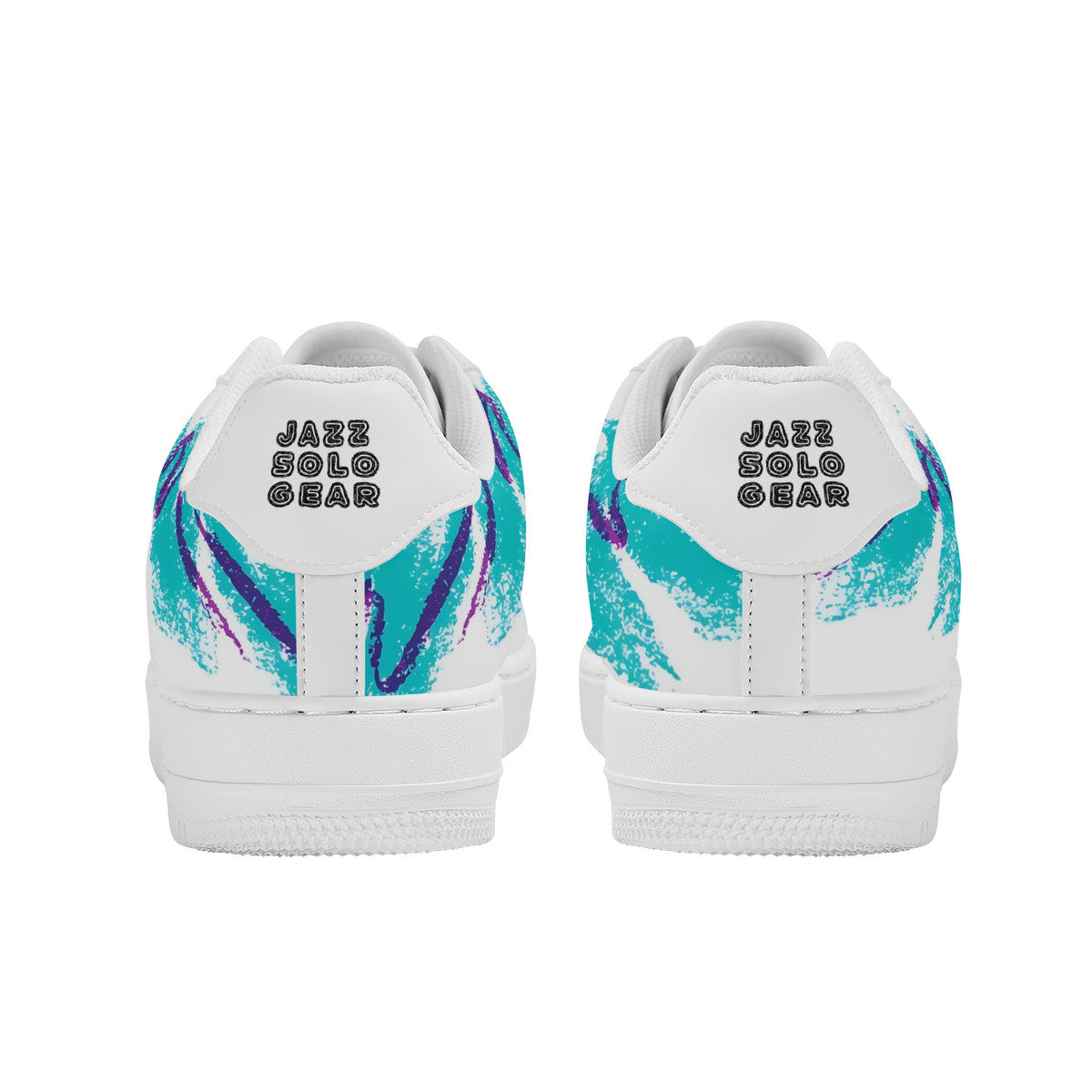 90s Jazz Solo Paper Cup Pattern Low Top Unisex Sneaker