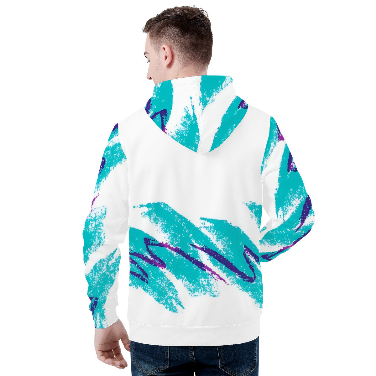 90s Jazz Solo Cup Pattern Men's All Over Print Hoodie