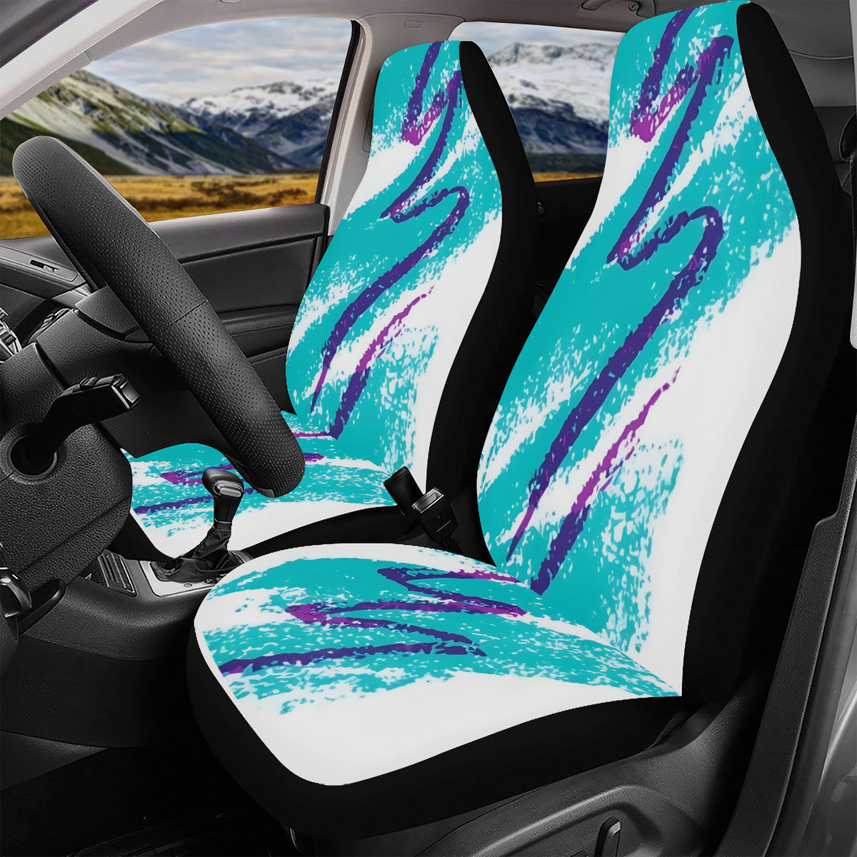 90s Jazz Solo Cup Pattern Full Car Seat Cover Set