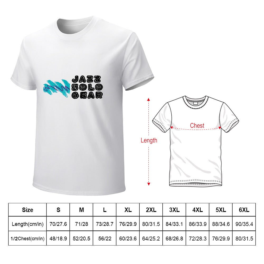 90s Jazz Solo Gear Logo Men's T-shirt 100% cotton