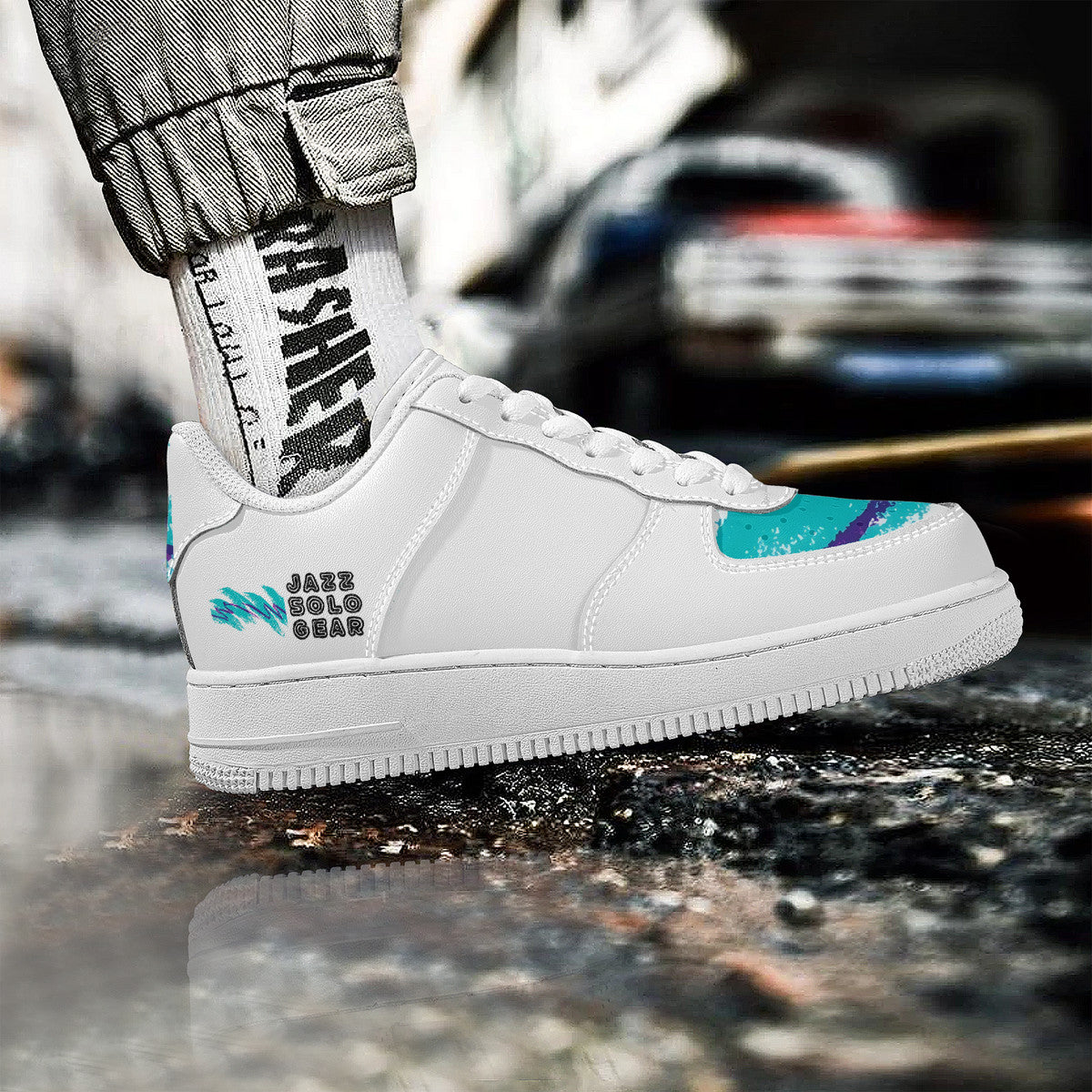 90 Jazz Solo Cup Pattern Low Top Unisex Sneaker