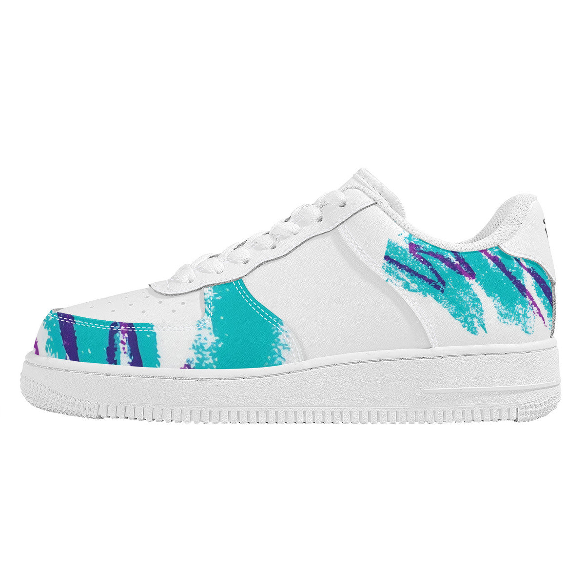 90s Jazz Solo Paper Cup Pattern Low Top Unisex Sneaker