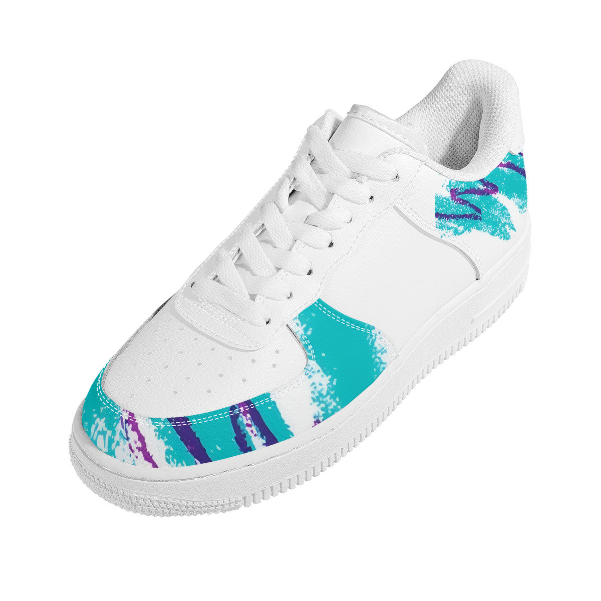 90s Jazz Solo Paper Cup Pattern Low Top Unisex Sneaker