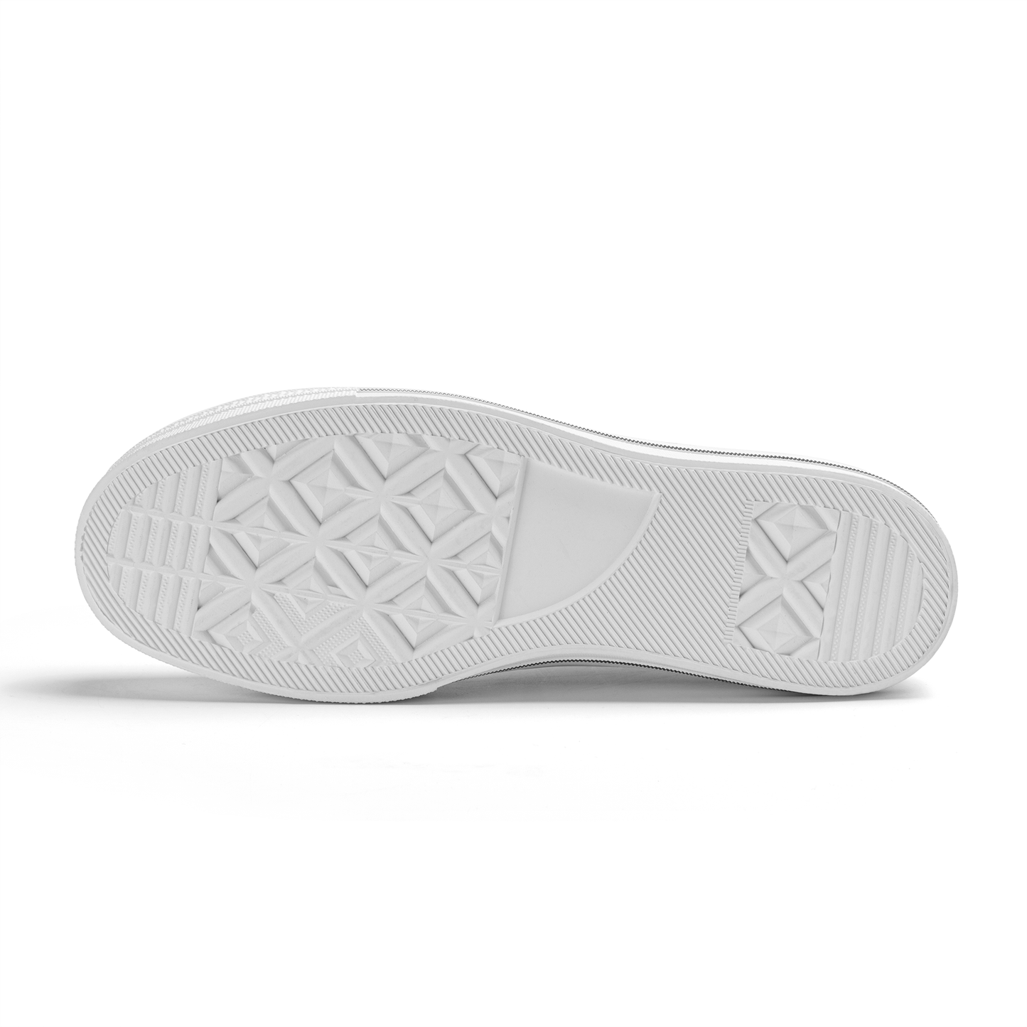 90s Jazz Solo Pattern Unisex Classic Low Top Canvas Shoes - White