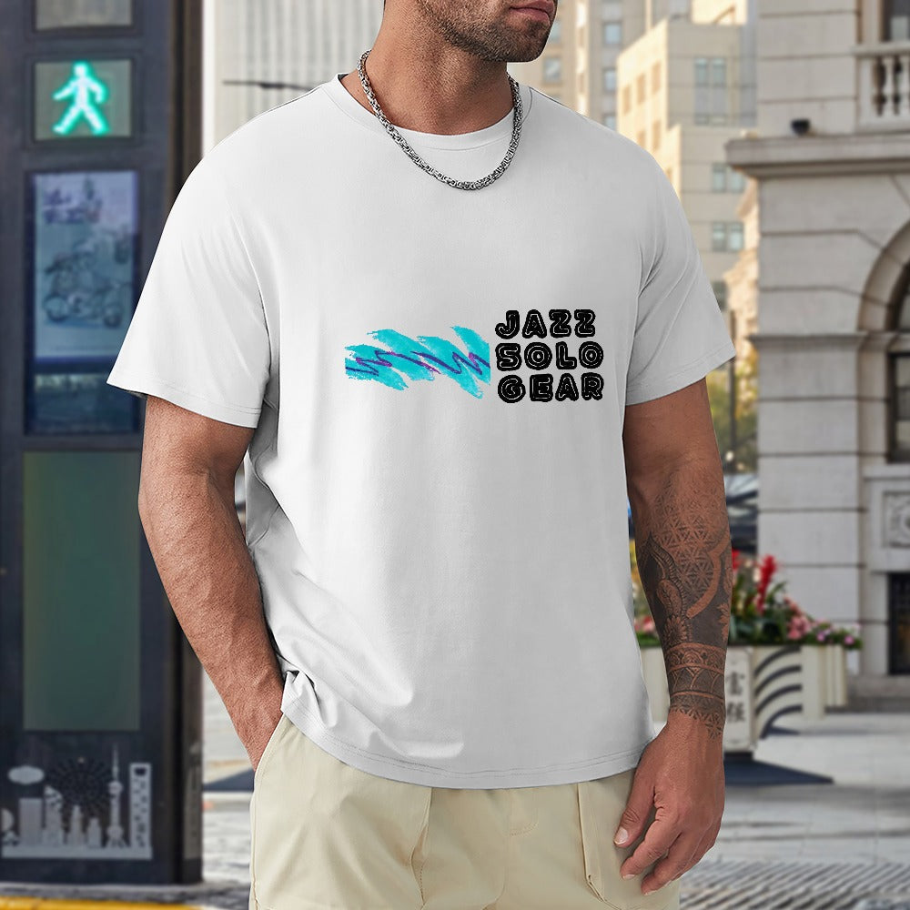 90s Jazz Solo Gear Logo Men's T-shirt 100% cotton