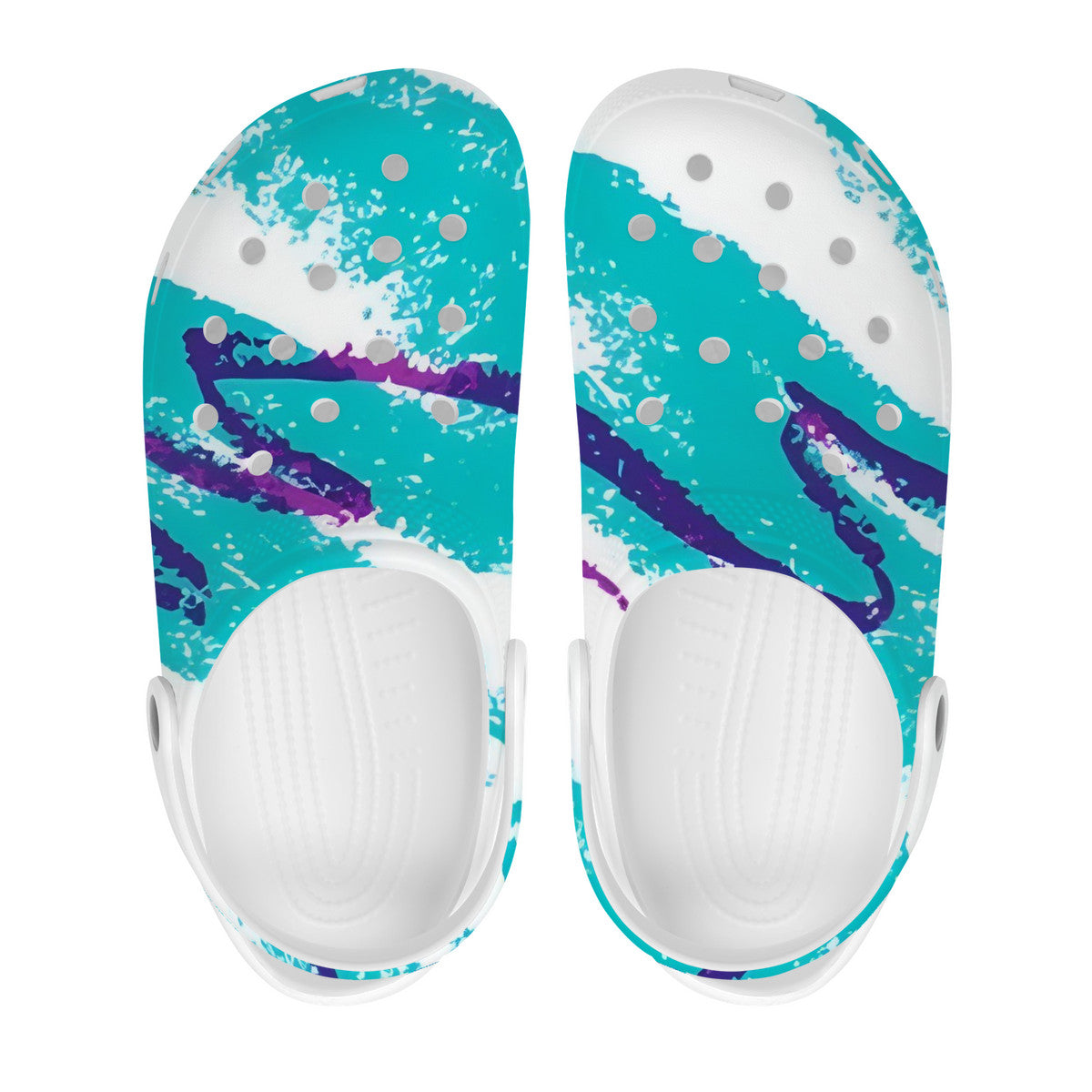 90s Jazz Solo Pattern All Over Printing Crocs Clogs