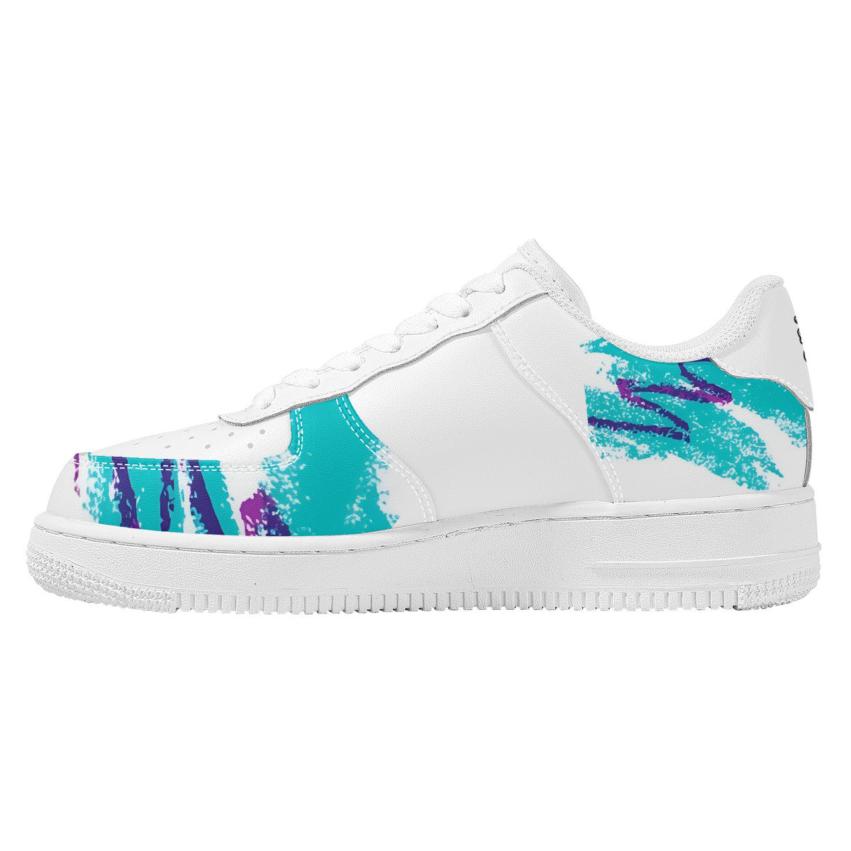 90s Jazz Solo Paper Cup Pattern Low Top Unisex Sneaker