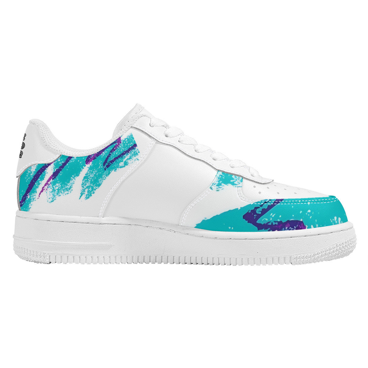 90s Jazz Solo Paper Cup Pattern Low Top Unisex Sneaker