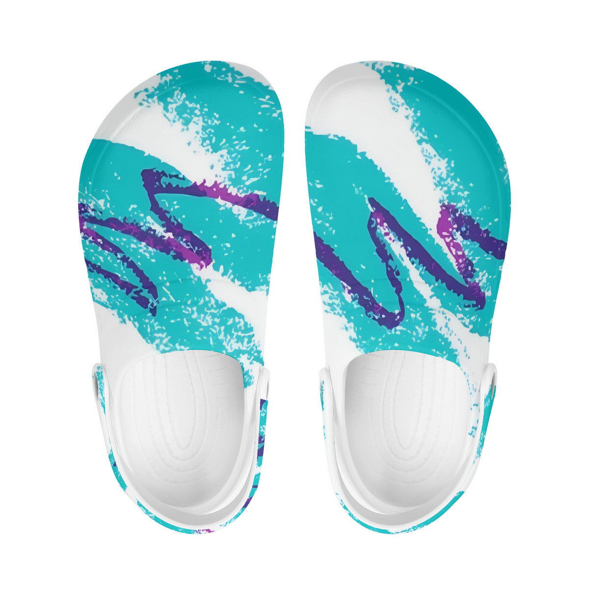 90s Jazz Solo Cup Pattern Unisex Lightweight Nursing Clogs
