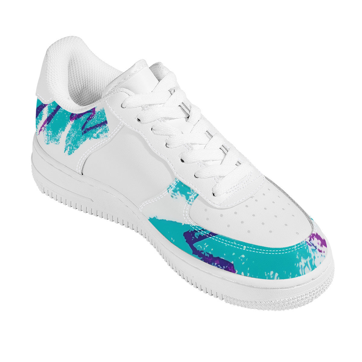 90s Jazz Solo Paper Cup Pattern Low Top Unisex Sneaker