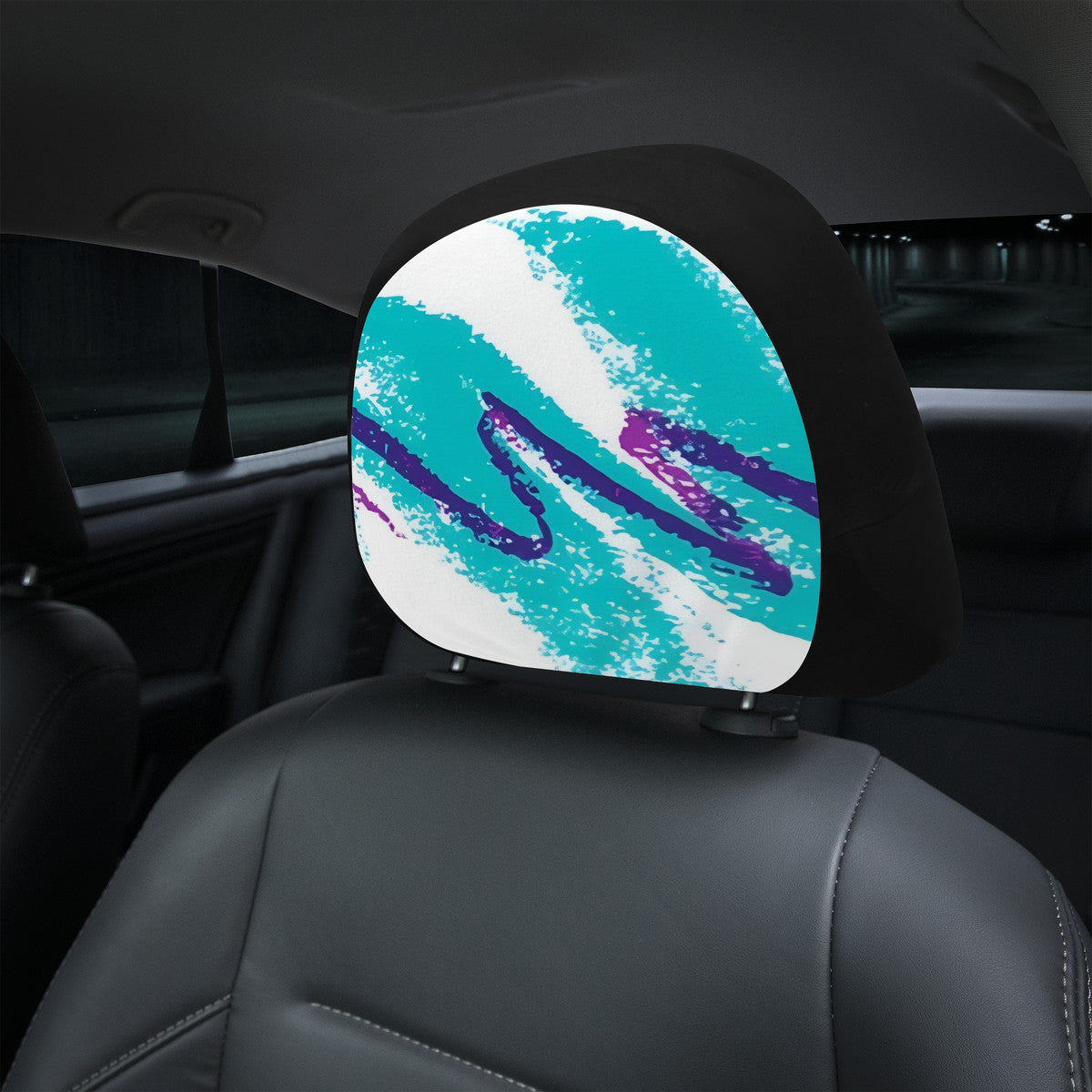90s Jazz Solo Cup Pattern Car Headrest Covers