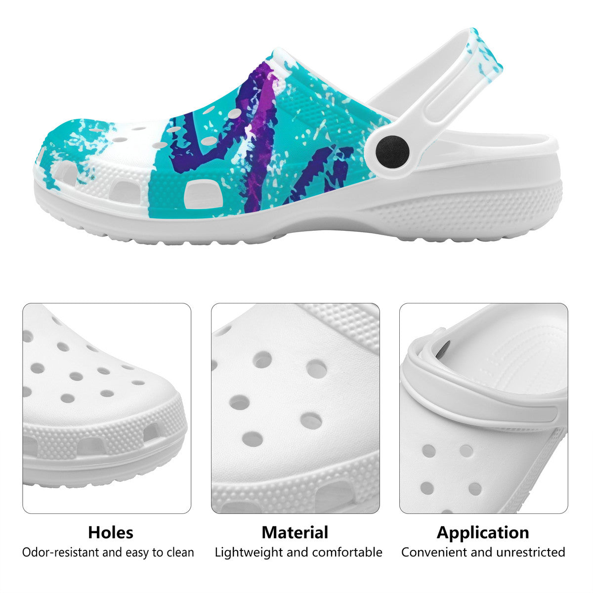 90s Jazz Solo Pattern All Over Printing Crocs Clogs