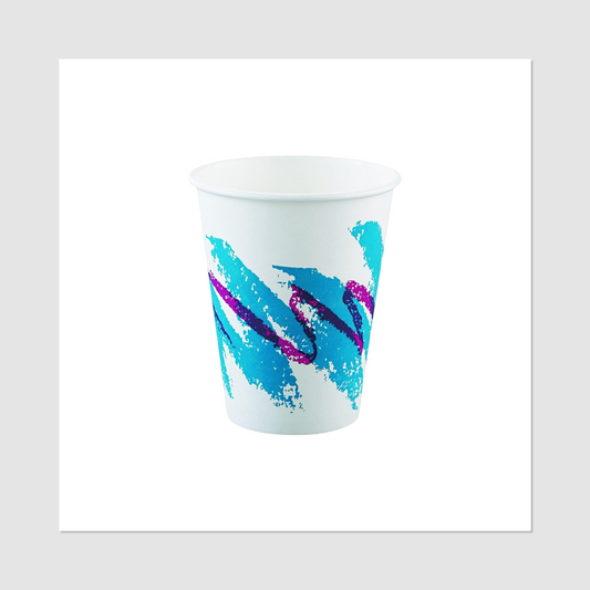 90s Jazz Solo Paper Dixie Cup Pattern Temporary Tattoo