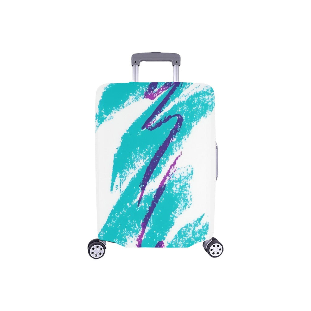 90s Jazz Solo Paper Cup Pattern Luggage Cover (18"-21") (Small)