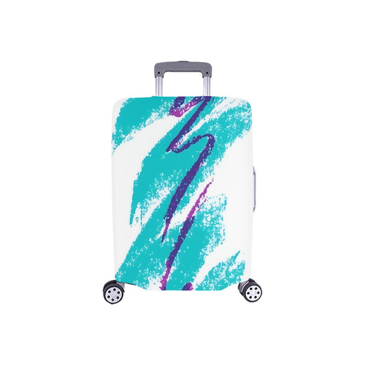 90s Jazz Solo Paper Cup Pattern Luggage Cover (18"-21") (Small)