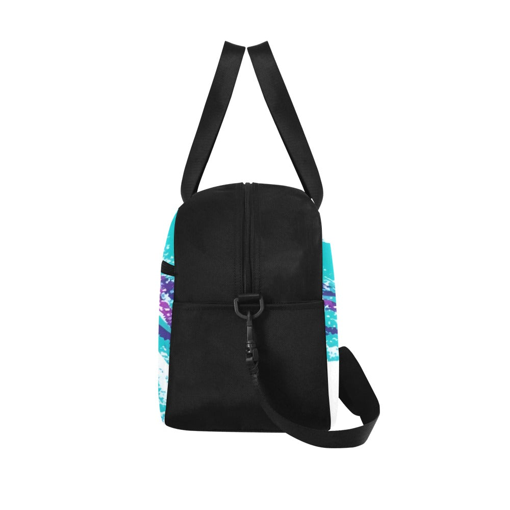 90s Jazz Solo Paper Cup Pattern Tote And Cross-body Travel Bag