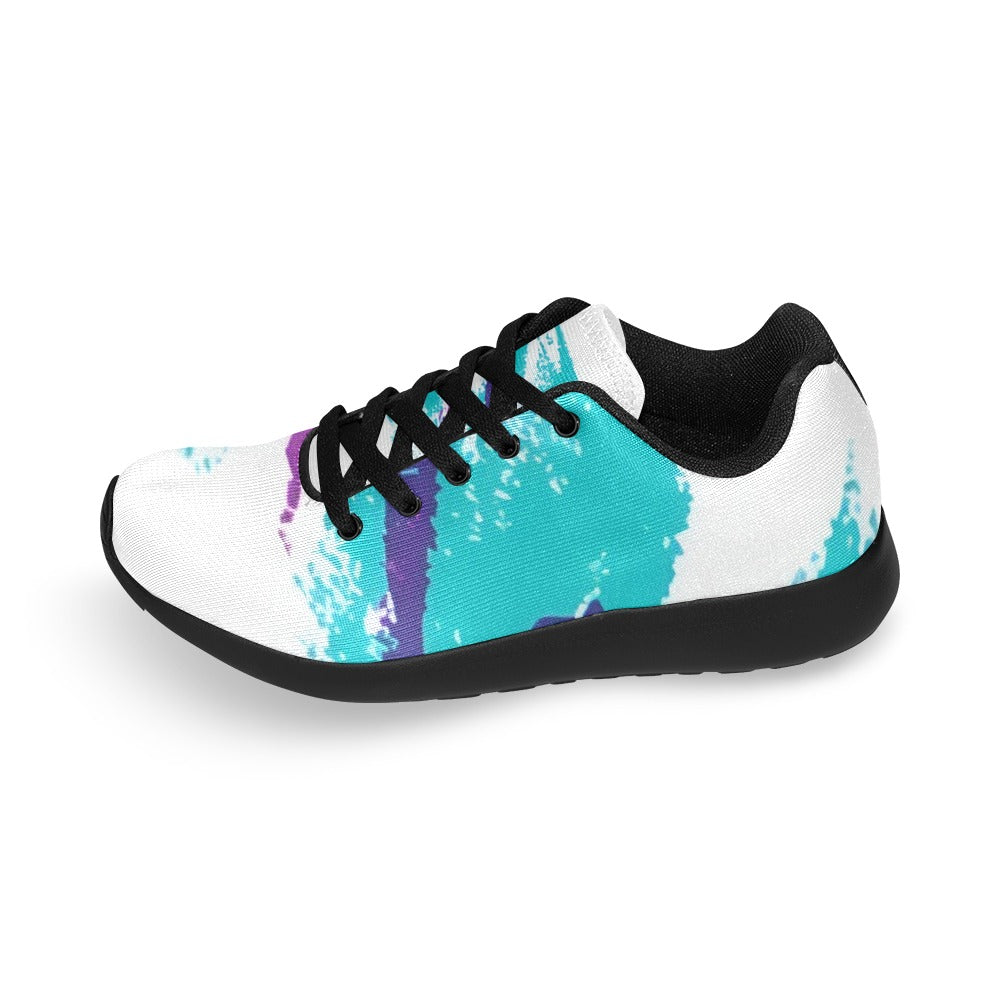 90s Jazz Solo Paper Cup Pattern Women's Sneakers