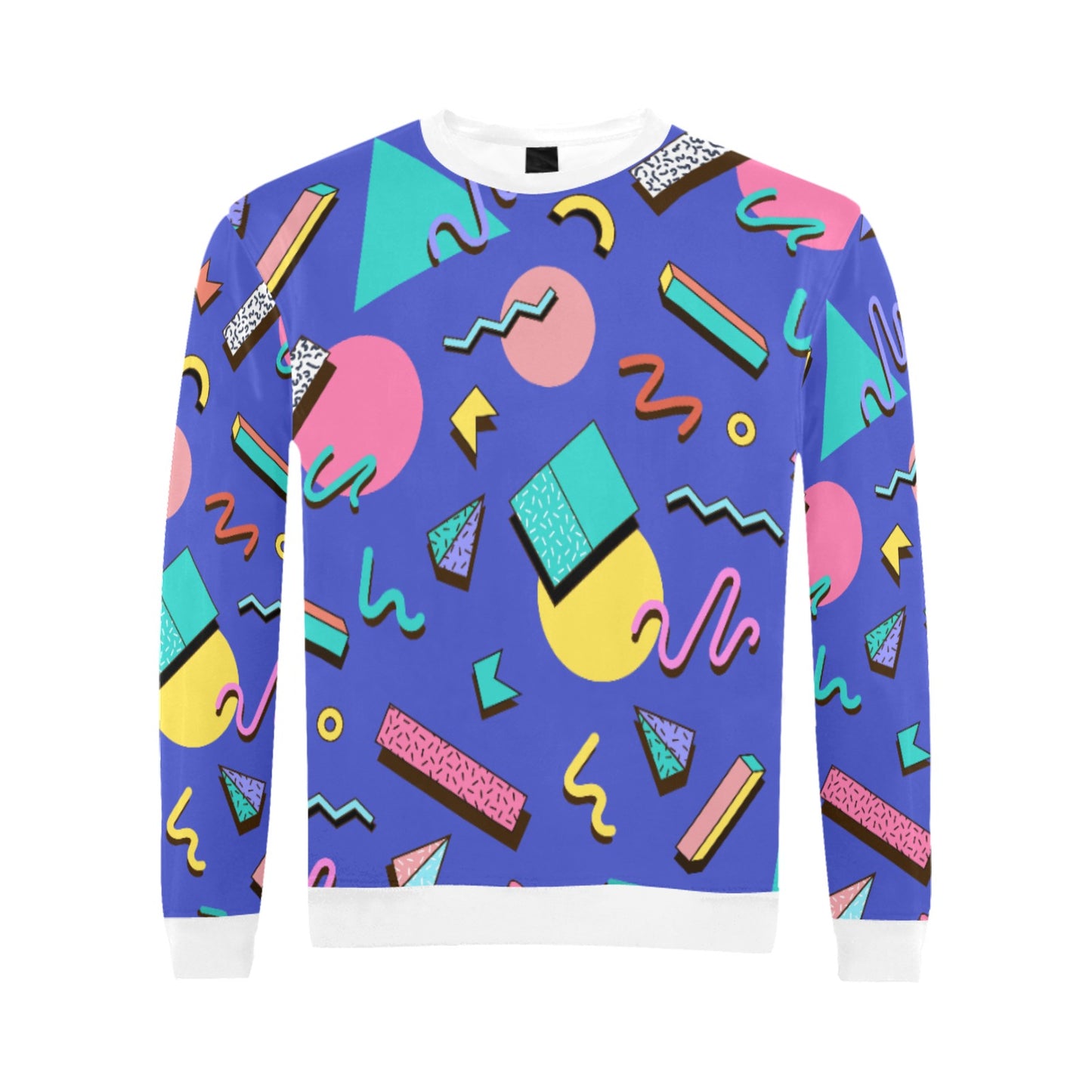 Nostalgic 90s Aesthetic Design Men's All Over Print Sweatshirt