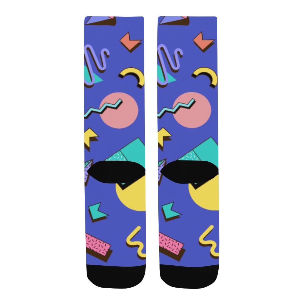 Nostalgic 90s Aesthetic Design Men's Custom Socks