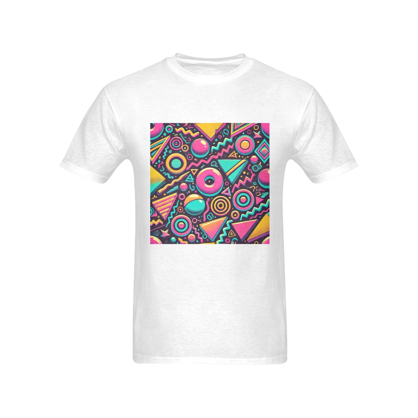 Neon Retro 90s Pattern Men's Gildan T-shirt