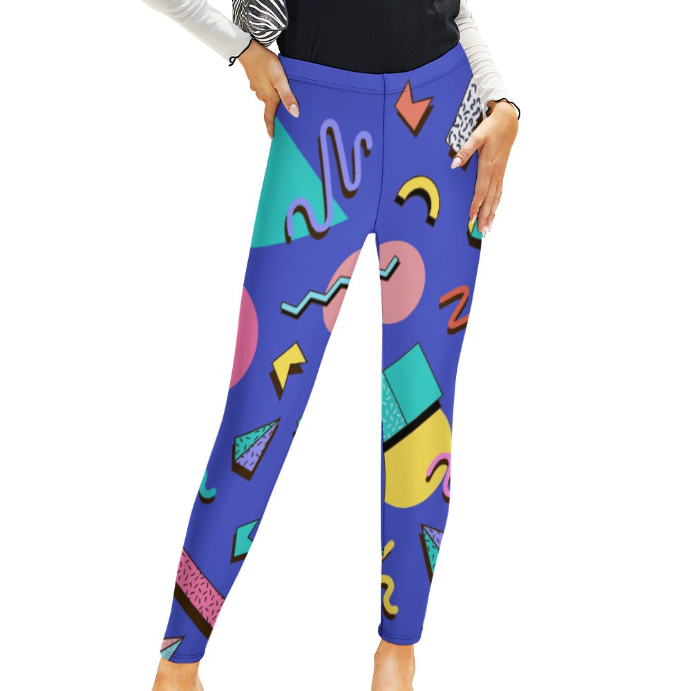 Nostalgic 90s Aesthetic Design Regular Leggings