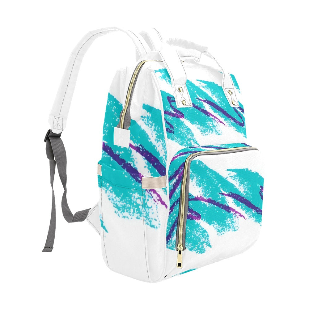 90s Jazz Solo Paper Cup Pattern Multi-Function Backpack