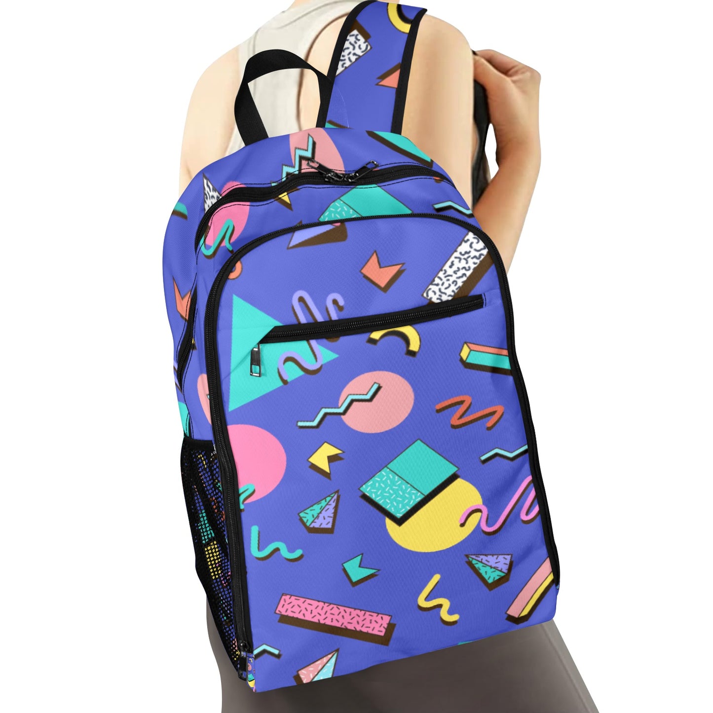 Nostalgic 90s Aesthetic Design All Over Print Leisure Sports Backpack