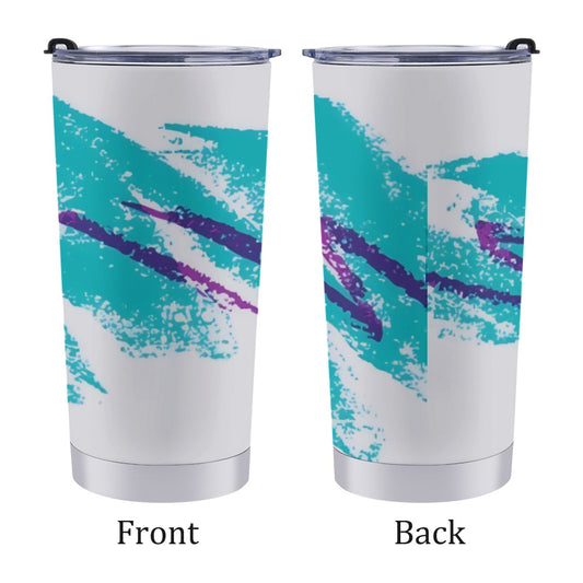 90s Jazz Solo Paper Cup Pattern Travel Coffee Mug 20 Oz