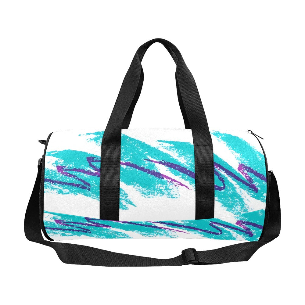 90s Jazz Solo Paper Cup Pattern Travel Duffel Bags