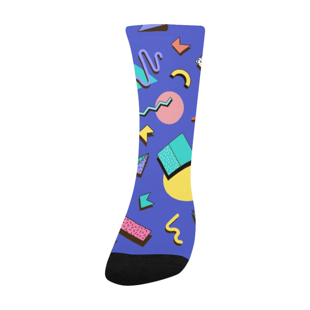 Nostalgic 90s Aesthetic Design Kid's Custom Socks