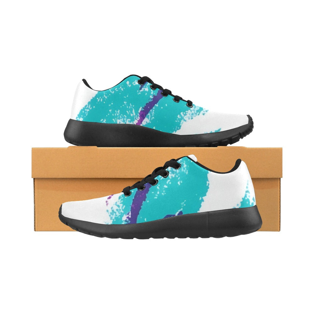 90s Jazz Solo Paper Cup Pattern Women's Sneakers